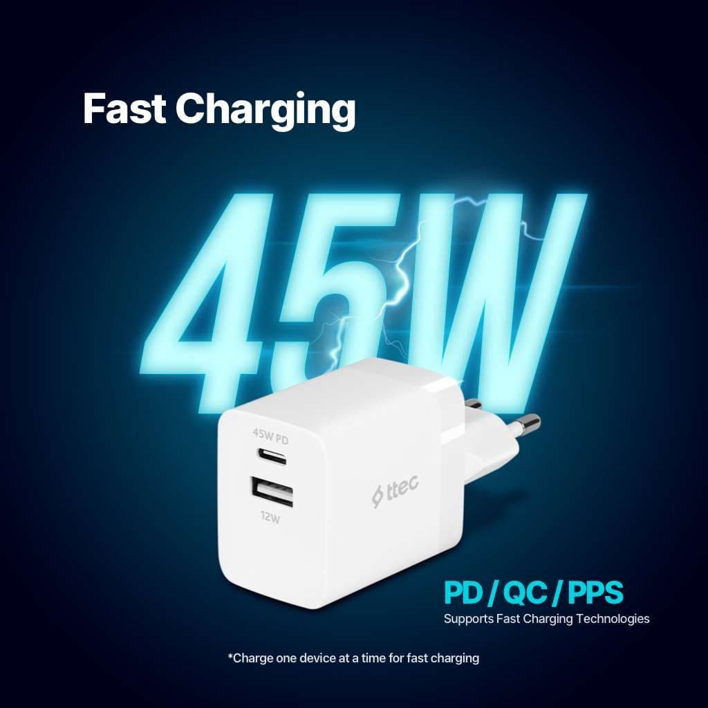 SmartCharger Duo PD 45W