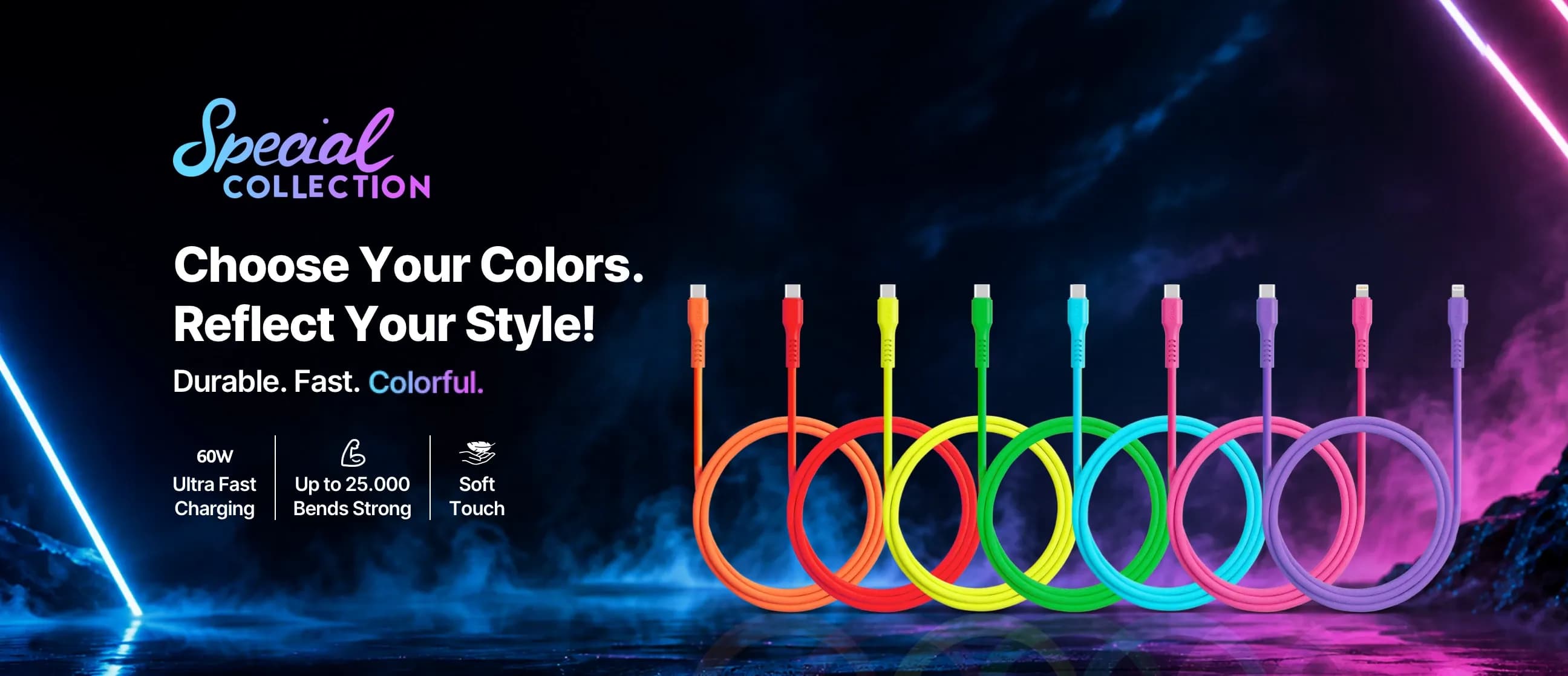 Neon Charging Cable