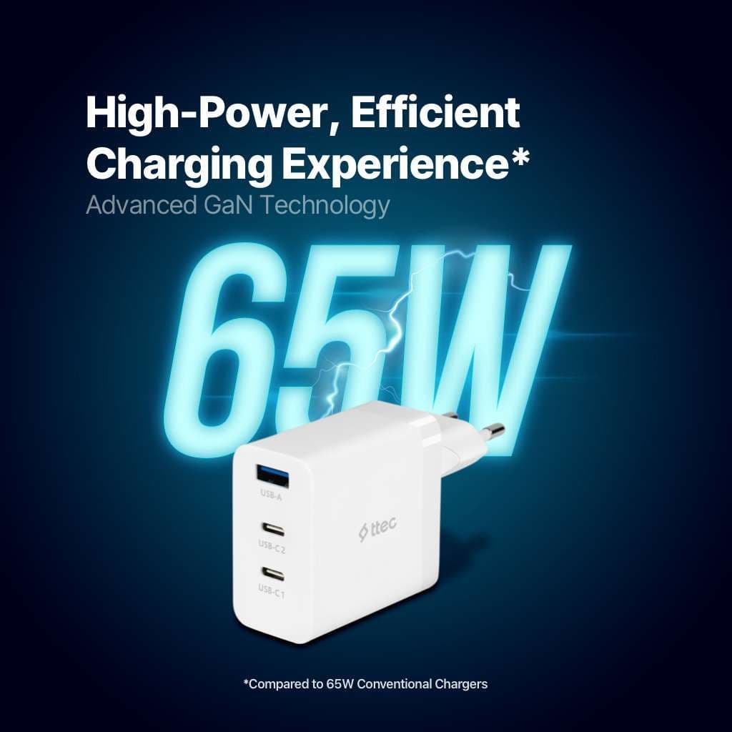 SmartCharger Trio GAN 65W