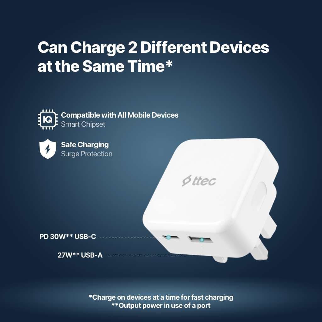 SmartCharger Duo PD 30W UK